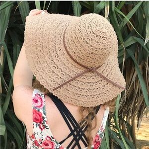FURTALK Women Summer Wide Brim Sun Beach Hat OS